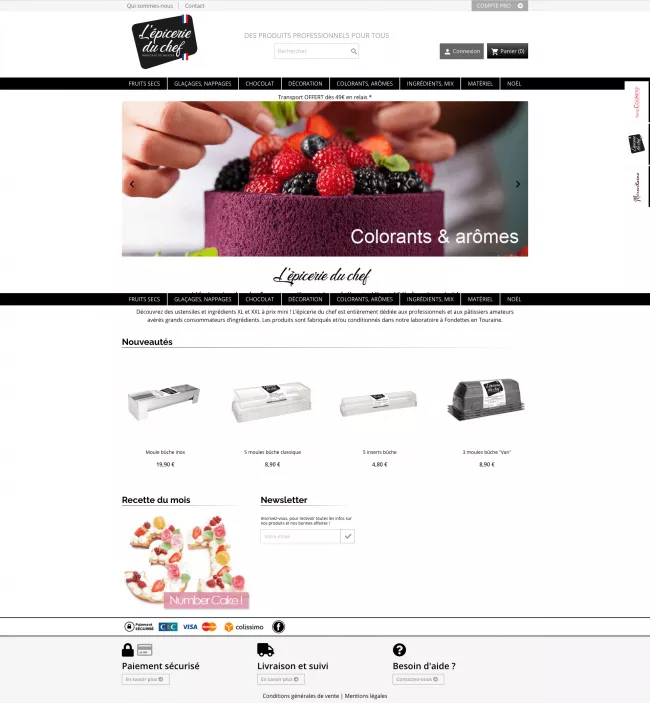 L'épicerie du chef - Réalisation Prestashop